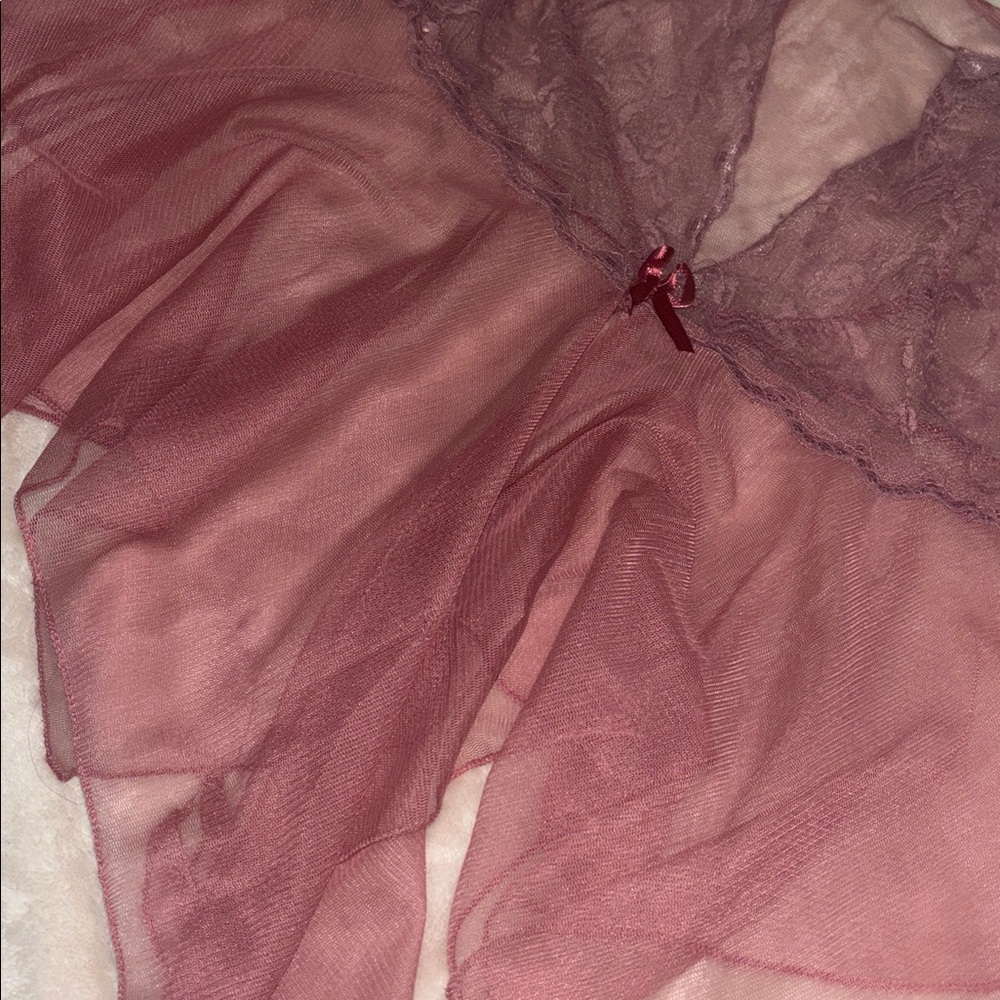 Baby pink mesh chemise - Picture 4 of 4